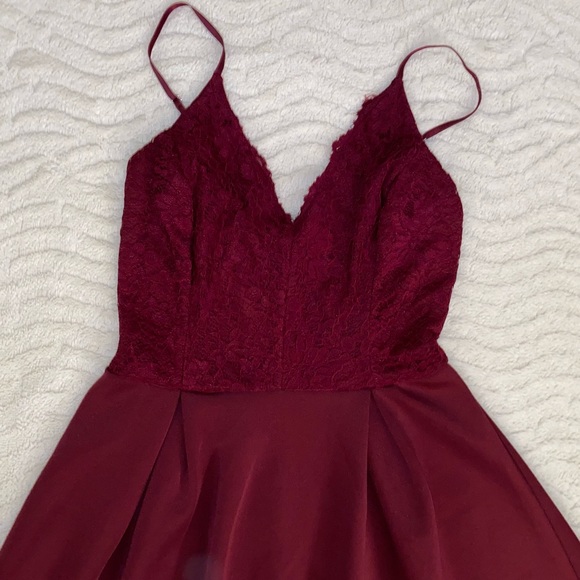 Lace Top Skater Dress - Picture 2 of 3